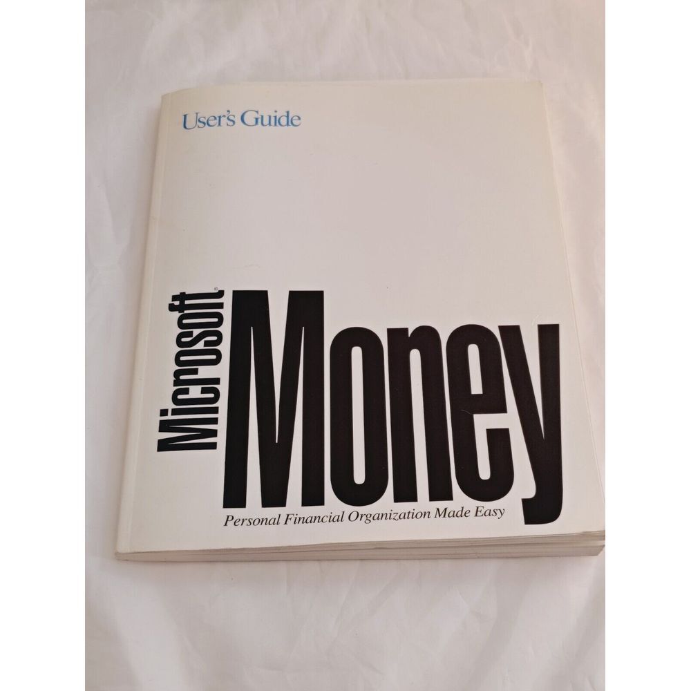 Microsoft Money v2.0 1992 3.5 & 5 1/4 /Manual Only
